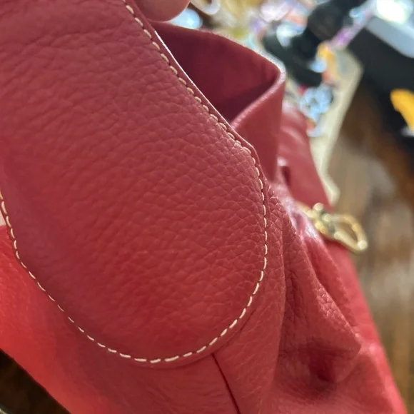 Red Leather Women's Bag - Picture 14 of 15
